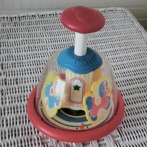 Vintage Fisher Price Carousel Spinning Top
